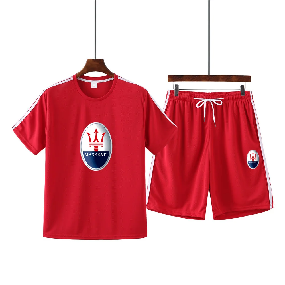 Men's summer hot sale Maserati print round neck short sleeve + casual shorts sports running suit male MA21
Men's summer hot sale Maserati print round neck short sleeve + casual shorts sports running suit male MA21