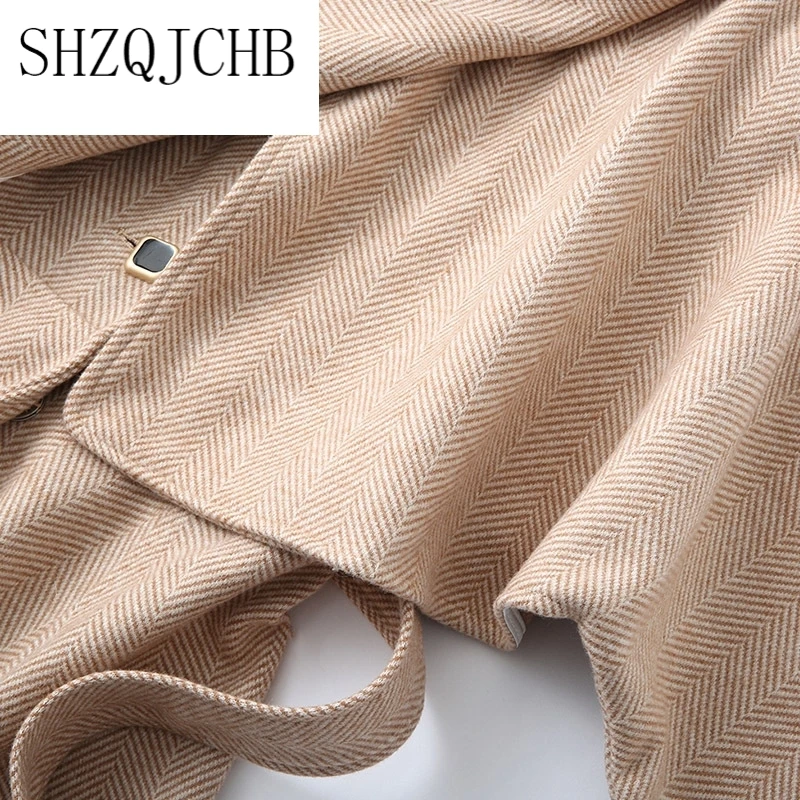 Mujer Abrigos 2021 Fall Winter New Fashion Classic Loose Skirt Style Woolen Coat Turn Down Long Outerwear Women's Clothing
Mujer Abrigos 2021 Fall Winter New Fashion Classic Loose Skirt Style Woolen Coat Turn Down Long Outerwear Women's Clothing