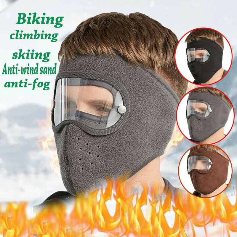 Windproof Antidust Face Mask Cycling Ski Breathable Masks Fleece Face Shield High Definition Anti Fog Goggles Hood Head Cover
Windproof Antidust Face Mask Cycling Ski Breathable Masks Fleece Face Shield High Definition Anti Fog Goggles Hood Head Cover
