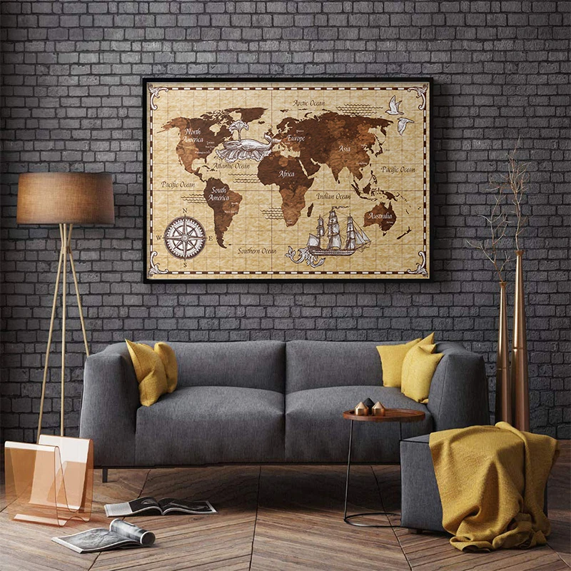 Vintage World Map Wall Art Picture Decorative Canvas Painting Retro Navigation Map Posters and Print Modern Living Room Home Dec
Vintage World Map Wall Art Picture Decorative Canvas Painting Retro Navigation Map Posters and Print Modern Living Room Home Dec