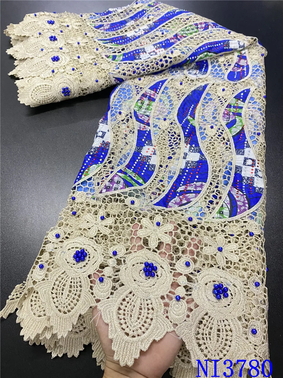 High Quality African Lace Fabric Guipure Lace Cheap Water Soluble Lace Fabric for Sewing Nigerian Guipure Fabrics NI3780
High Quality African Lace Fabric Guipure Lace Cheap Water Soluble Lace Fabric for Sewing Nigerian Guipure Fabrics NI3780