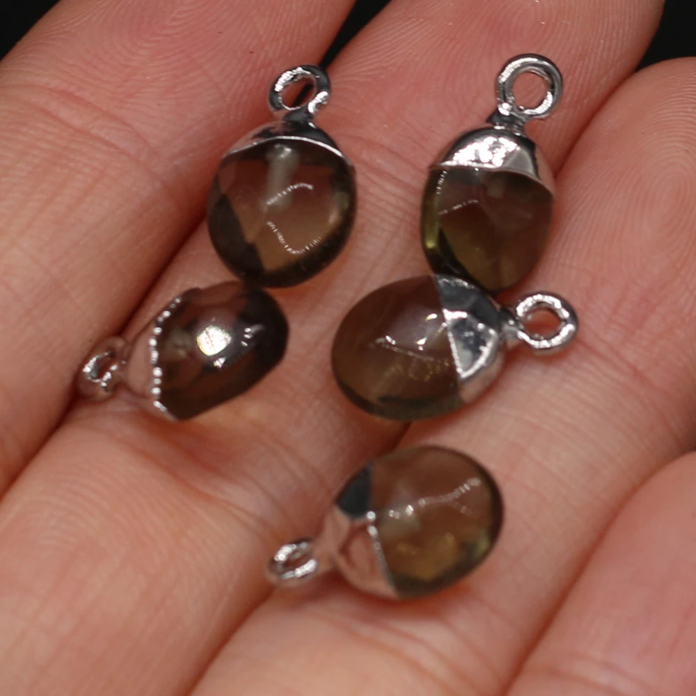 5 PCS Natural Semi-precious Stone Pendants Smoky Quartz for DIY Jewelry Making High Quality Gift Handmade Accessories
5 PCS Natural Semi-precious Stone Pendants Smoky Quartz for DIY Jewelry Making High Quality Gift Handmade Accessories