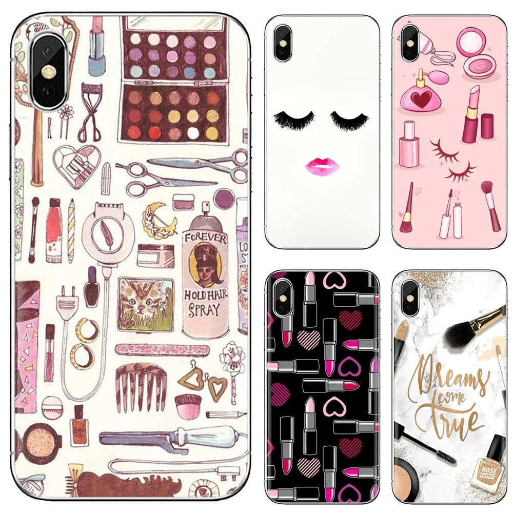 Для iPod Touch для iPhone 11 Pro 4 4S 5 5S SE 5C 6 6S 7 8 X XR XS Plus Max телефон Мягкий чехол Макияж парфюм