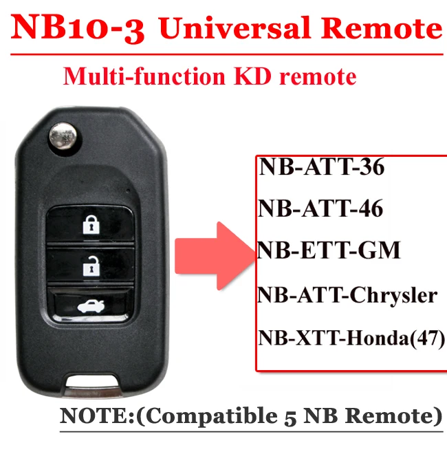 Универсальный многофункциональный пульт дистанционного управления KEYDIY NB10 с 3