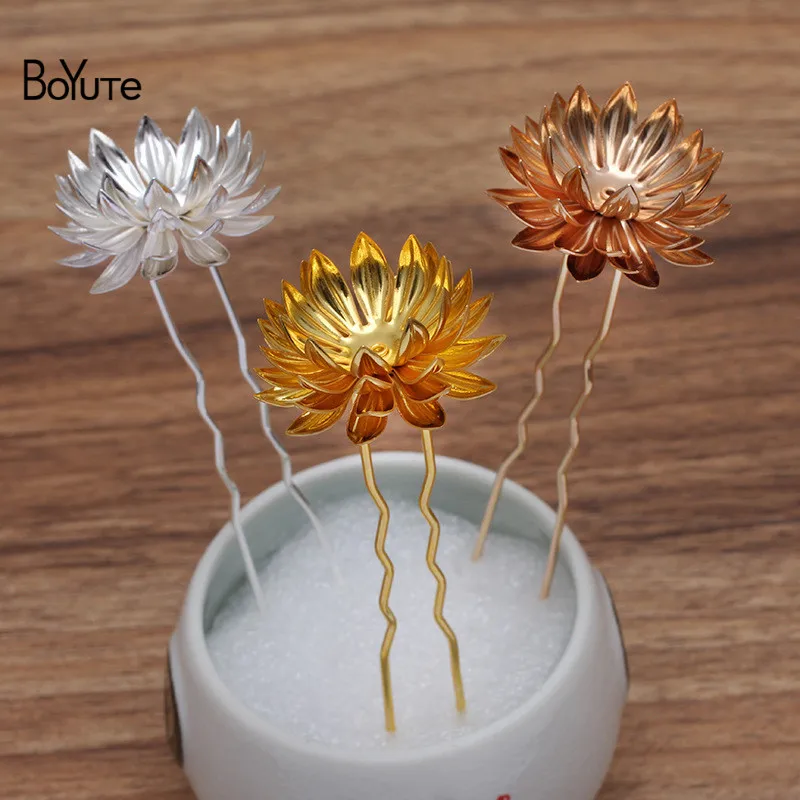 BoYuTe (10 Pieces/Lot) 30MM Metal Brass Chrysanthemum Hair Fork Hairpins Diy Handmade Bridal Hair Jewelry Accessories
BoYuTe (10 Pieces/Lot) 30MM Metal Brass Chrysanthemum Hair Fork Hairpins Diy Handmade Bridal Hair Jewelry Accessories