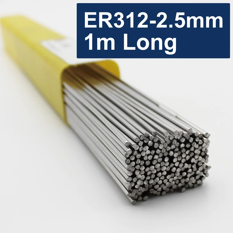 

Сварочные прутки из нержавеющей стали ER312 длиной 5 кг, 2,5 мм, 1 м, сварочная проволока