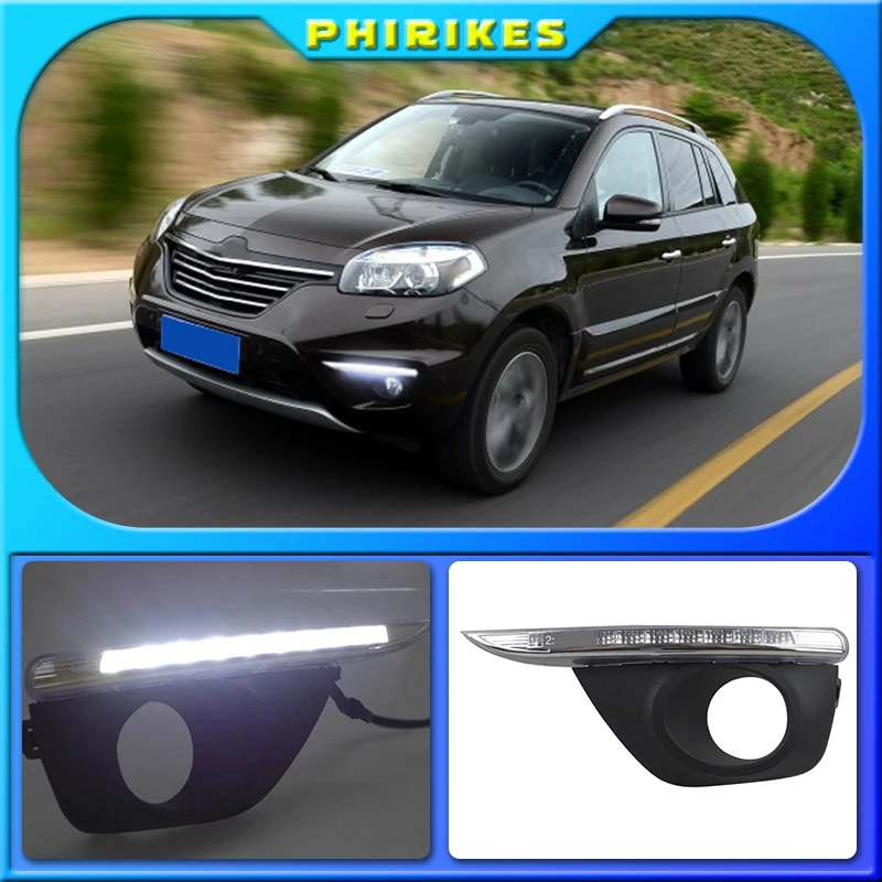 For Renault Koleos 2011 - 2014 Super Brightness Waterproof ABS Car DRL 12V LED Daytime Running Light With Fog Lamp Cover
For Renault Koleos 2011 - 2014 Super Brightness Waterproof ABS Car DRL 12V LED Daytime Running Light With Fog Lamp Cover