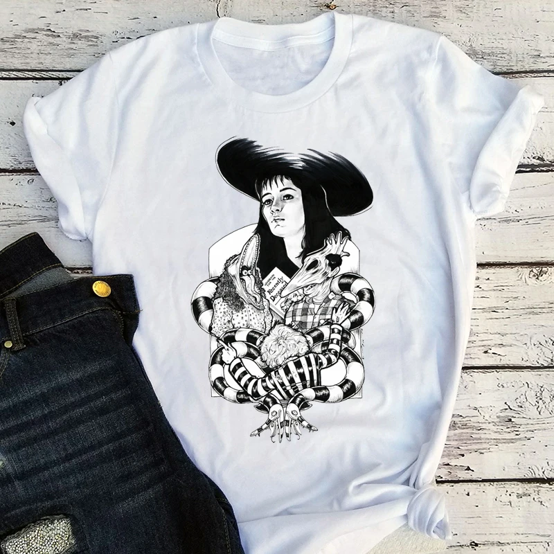 Одежда от Beetlejuice, от Beetlejuice, винтажные женские футболки, винтажная уличная одежда, Классическая футболка с графическим фильмом в стиле Харад...
Одежда от Beetlejuice, от Beetlejuice, винтажные женские футболки, винтажная уличная одежда, Классическая футболка с графическим фильмом в стиле Харад...