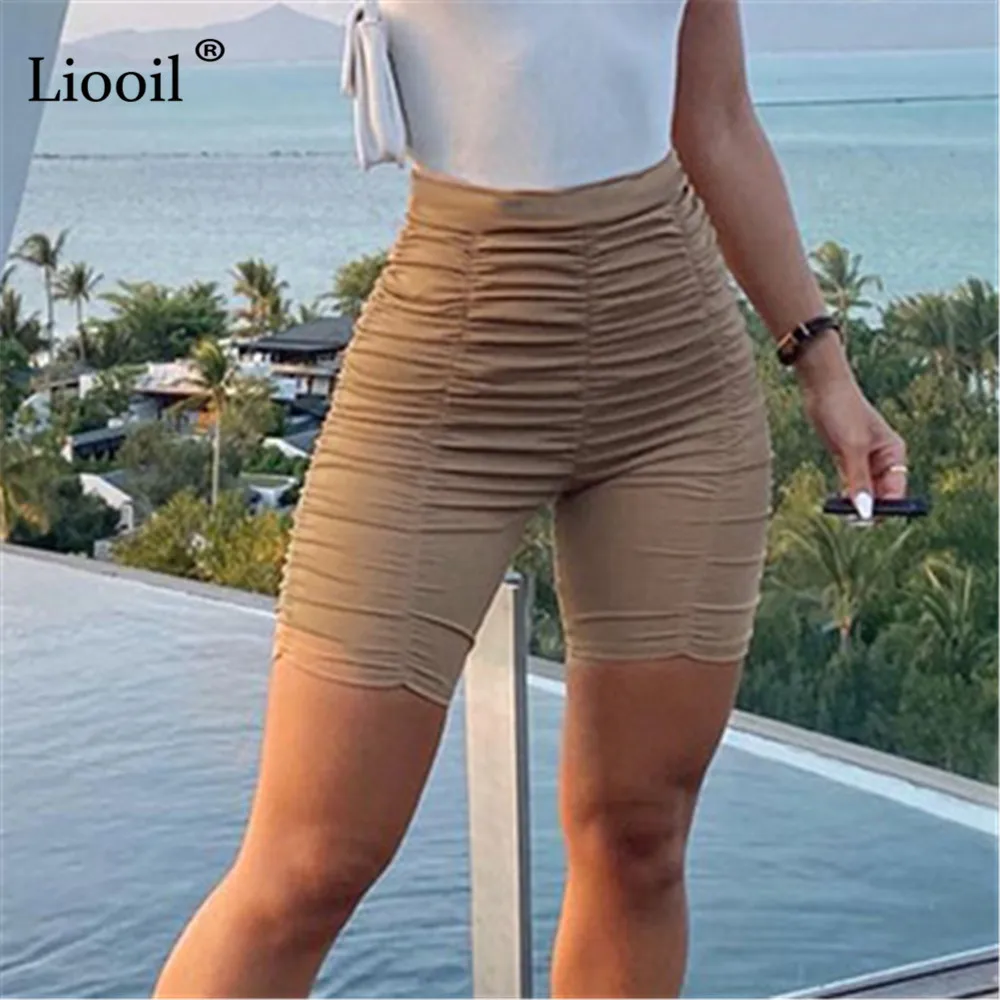 Liooil Khaki Ruched Skinny Shorts High Waist Women Rave Clothes New 2021 Summer Streetwear Patchwork Sexy Bodycon Short Pants 
Liooil Khaki Ruched Skinny Shorts High Waist Women Rave Clothes New 2021 Summer Streetwear Patchwork Sexy Bodycon Short Pants