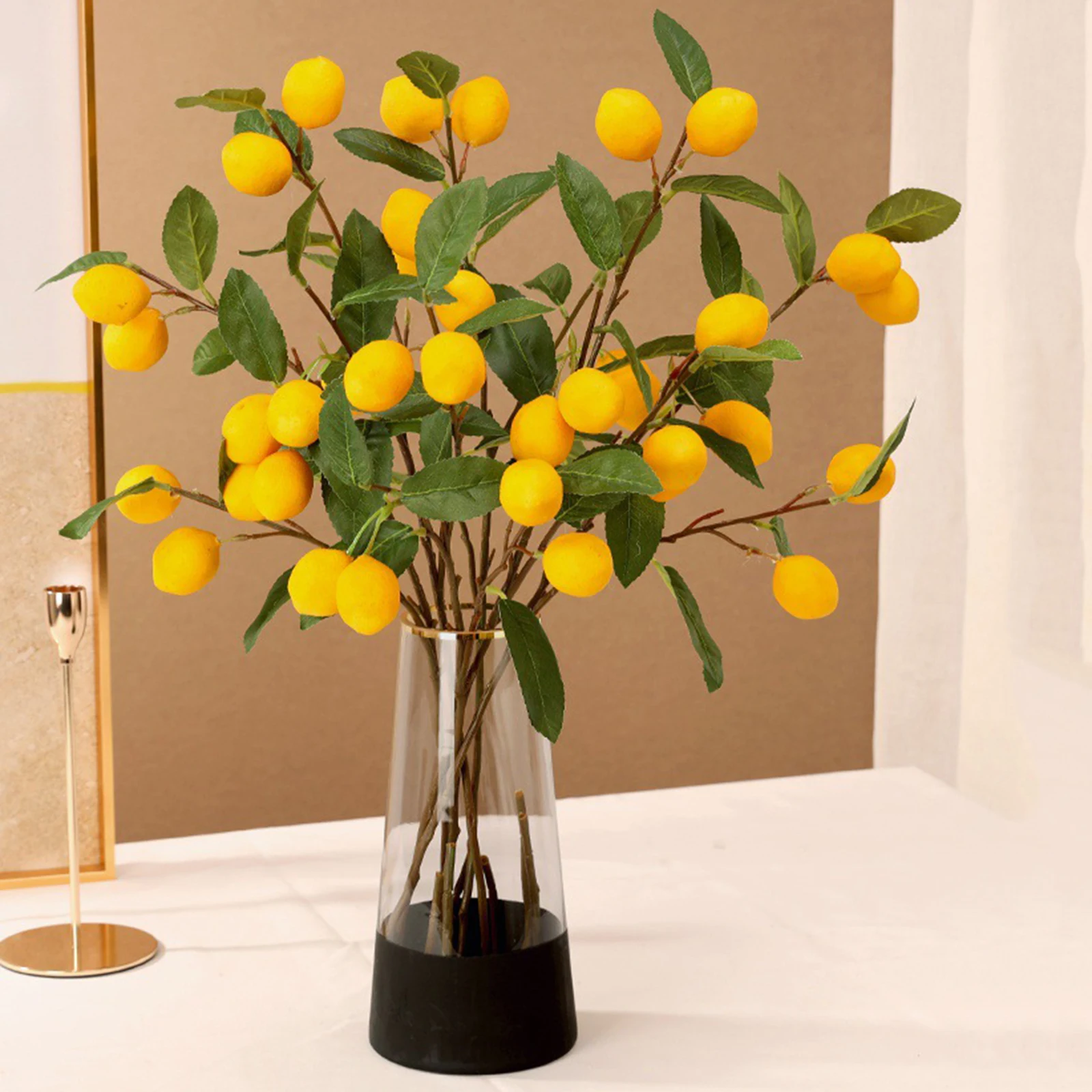 Artificial Lemon Branches Simulation Green Plants Arrangement Plastic Beautify Craft Durable 1PC Home Wedding Party Decoration
Artificial Lemon Branches Simulation Green Plants Arrangement Plastic Beautify Craft Durable 1PC Home Wedding Party Decoration