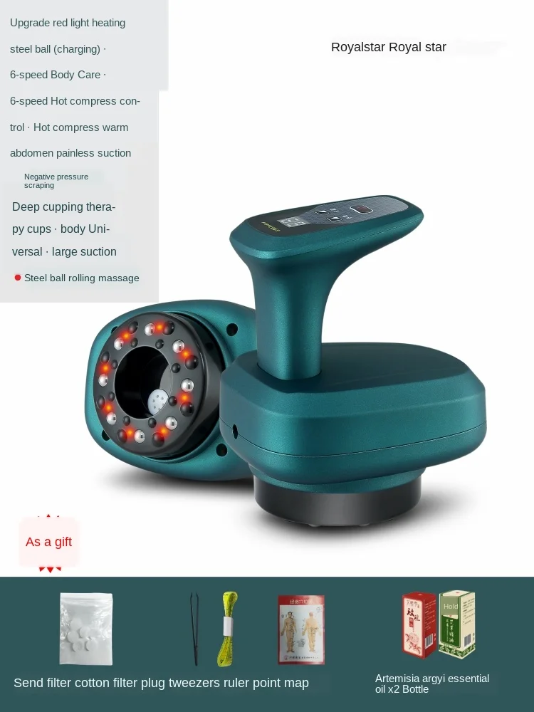 6-gear high suction electric scraping instrument steel ball red light heating household charging cupping lymph meridian dredging
6-gear high suction electric scraping instrument steel ball red light heating household charging cupping lymph meridian dredging