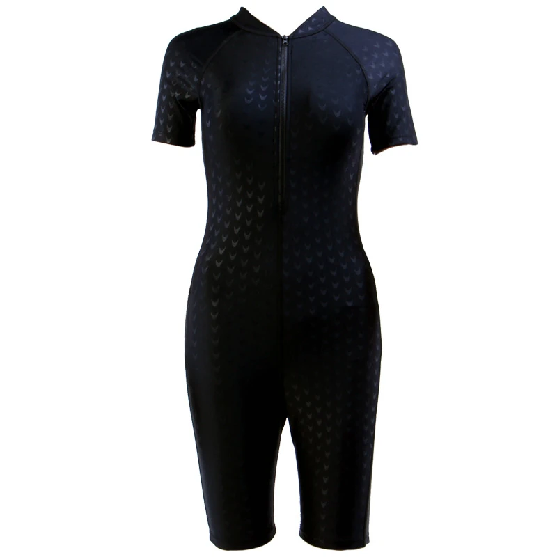 Swimsuit Women's Siamese Sports Short Sleeve Shorts Large Size Swimwear Push Up Bra Beach One Piece Swimsuit Zipper Surf Suit
Swimsuit Women's Siamese Sports Short Sleeve Shorts Large Size Swimwear Push Up Bra Beach One Piece Swimsuit Zipper Surf Suit