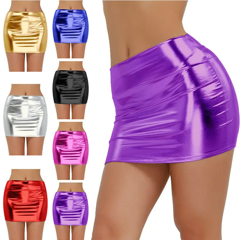 Sexy Womens Shiny Metallic Mini Skirt Liquid Wet look Short Dress Party Clubwear
Sexy Womens Shiny Metallic Mini Skirt Liquid Wet look Short Dress Party Clubwear