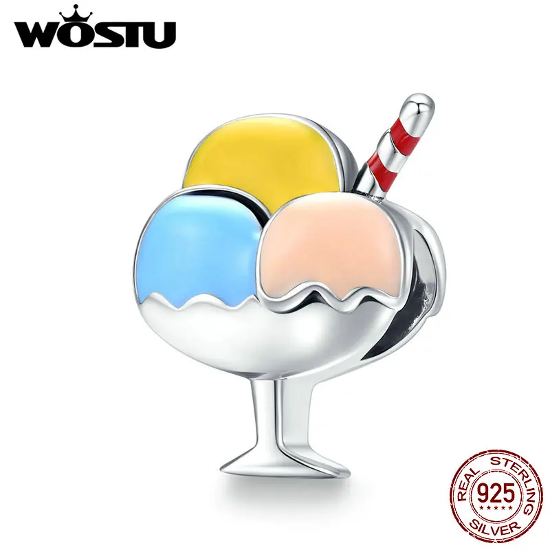 WOSTU очарование мороженого горячая распродажа стерлингового серебра 925