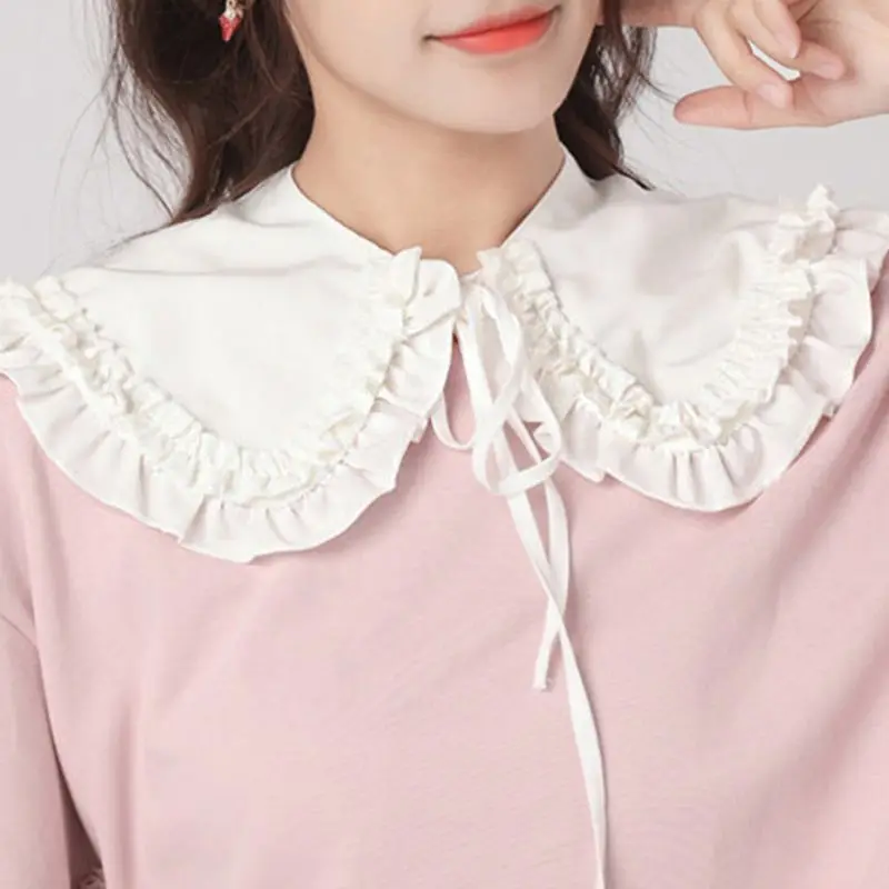 2021 New Fashion Japanese Style Women Girls Lolita Doll Double Layer Ruffles Fake Detachable Collar Shoulder Wrap Women Girls
2021 New Fashion Japanese Style Women Girls Lolita Doll Double Layer Ruffles Fake Detachable Collar Shoulder Wrap Women Girls
