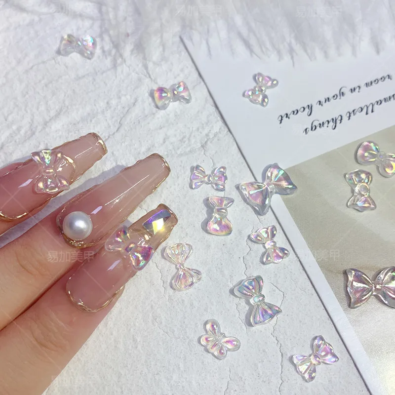 8PCS Nail Rhinestones Nail Decoration Holographic Bow 3D Design Crystal Diamond Decoration Aurora Bow Manicure Tool Accessories
8PCS Nail Rhinestones Nail Decoration Holographic Bow 3D Design Crystal Diamond Decoration Aurora Bow Manicure Tool Accessories