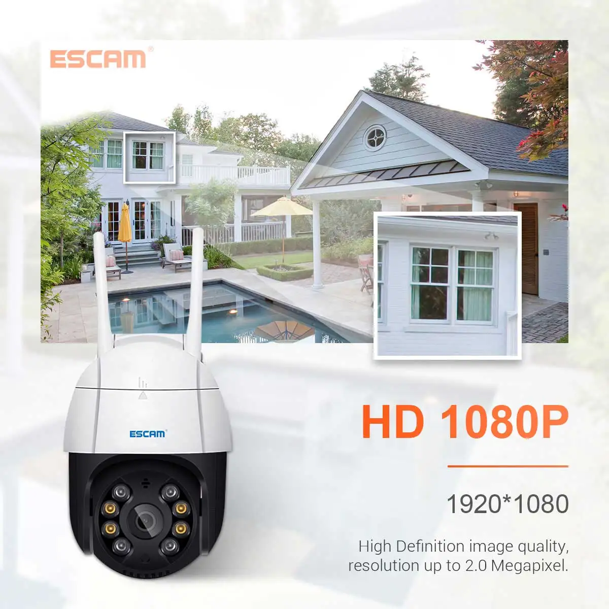 ESCAM QF218 1080P Smart IP Camera WiFi Outdoor Night Vision PTZ Home Security CCTV ICsee WIFI Video Surveillance | Безопасность и