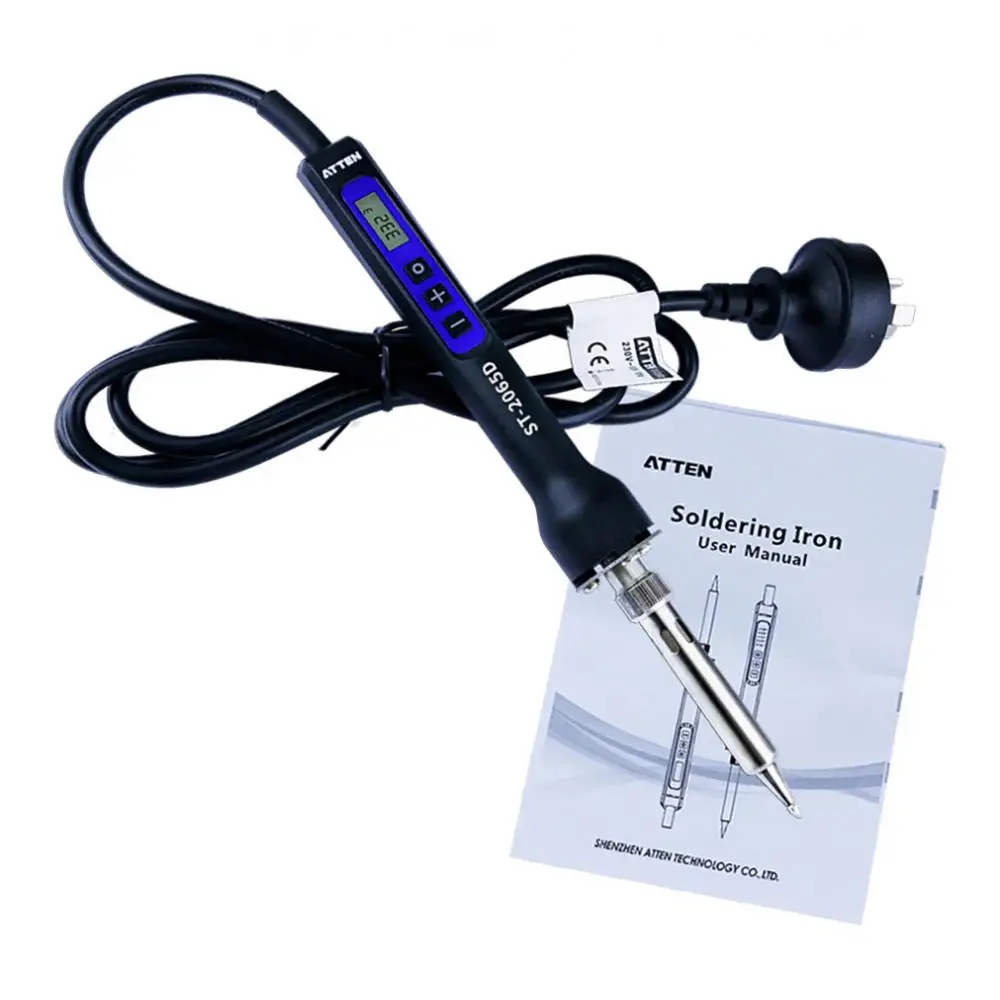 Паяльник ЖК-цифровой дисплей Регулируемый 60 Вт 110 в 250-480 ℃ набор инструментов
Паяльник ЖК-цифровой дисплей Регулируемый 60 Вт 110 в 250-480 ℃ набор инструментов