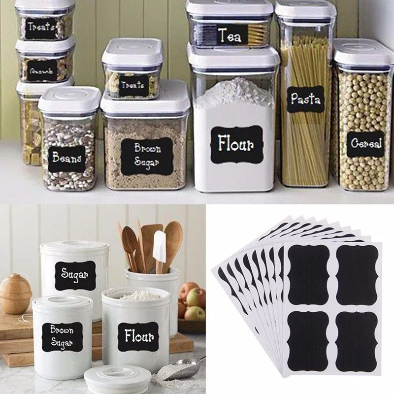 40Pcs Erasable Bottle Sticker Black High Quality PVC Multifunctional Kitchen Jar Storage Box Label Sticker Decoration Articles
40Pcs Erasable Bottle Sticker Black High Quality PVC Multifunctional Kitchen Jar Storage Box Label Sticker Decoration Articles