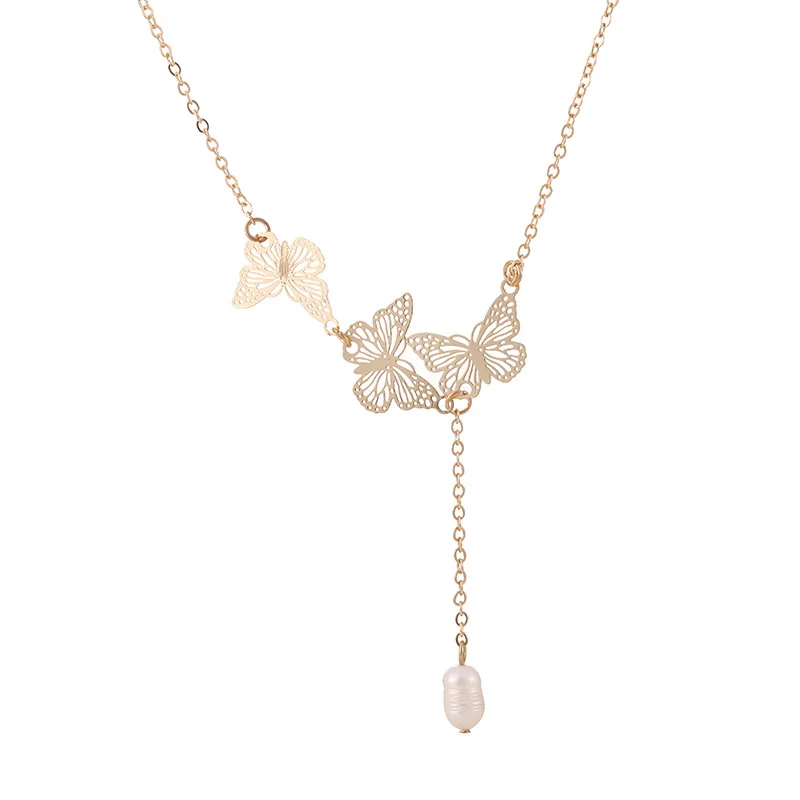 Irregular Freshwater Pearl Hollwo Butterfly Pendant Necklace Fashion Gold Color Necklaces for Woman Wedding Brides Party Jewelry
Irregular Freshwater Pearl Hollwo Butterfly Pendant Necklace Fashion Gold Color Necklaces for Woman Wedding Brides Party Jewelry