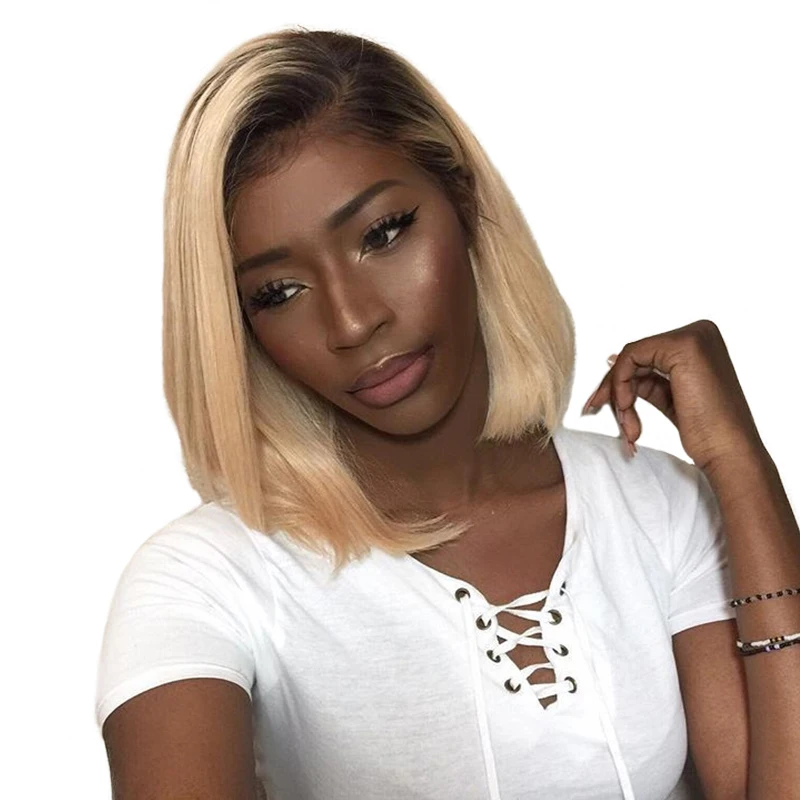 613 Lace Front Human Hair Wigs T1B 613 Brazilian Straight Honey Blonde Short Bob Wigs Omber Bob Lace Front Wig Cut Dolago Remy
613 Lace Front Human Hair Wigs T1B 613 Brazilian Straight Honey Blonde Short Bob Wigs Omber Bob Lace Front Wig Cut Dolago Remy