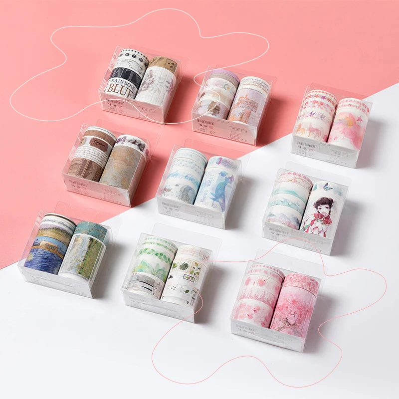 7pcs/pack Multi-color Washi Tape Scrapbooking Decorative Adhesive Tapes Paper Japanese Stationery Sticker DIY Hand account
7pcs/pack Multi-color Washi Tape Scrapbooking Decorative Adhesive Tapes Paper Japanese Stationery Sticker DIY Hand account