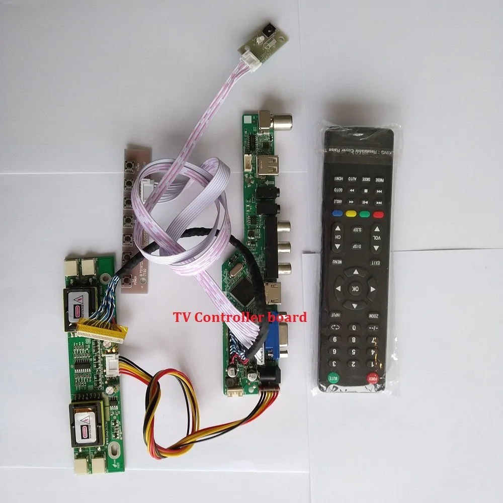 

for LM190E08-TLG3 Controller Board Digital Signal 30pin 1280X1024 19" 4 lamps VGA AV Resolution TV VGA kit HDMI LCD