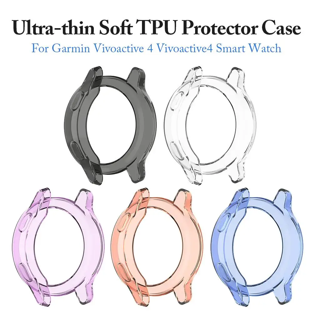 TPU Protector Cover Case Protective Shell For Garmin Vivoactive 4 Vivoactive4 Smart Watch Protector Cases 
TPU Protector Cover Case Protective Shell For Garmin Vivoactive 4 Vivoactive4 Smart Watch Protector Cases