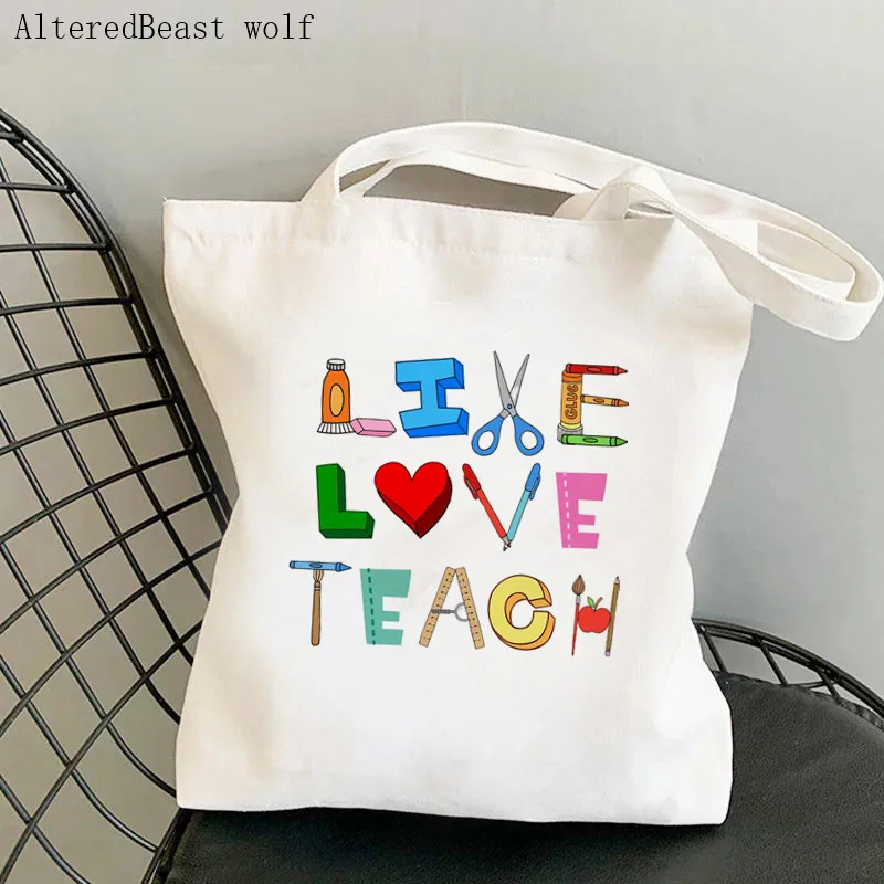 Women Shopper bag color love teach Printed Kawaii Bag Harajuku Shopping Canvas Shopper Bag girl handbag Tote Shoulder Lady Bag
Women Shopper bag color love teach Printed Kawaii Bag Harajuku Shopping Canvas Shopper Bag girl handbag Tote Shoulder Lady Bag