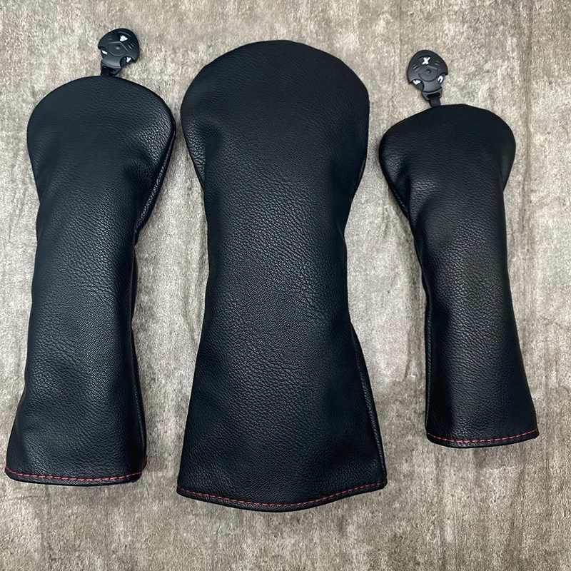 Pure Black Simulation Leather Golf Club Head Cover Wood Club Head Protection Cover Drive Fairway Wood Iron Wood Headcover
Pure Black Simulation Leather Golf Club Head Cover Wood Club Head Protection Cover Drive Fairway Wood Iron Wood Headcover