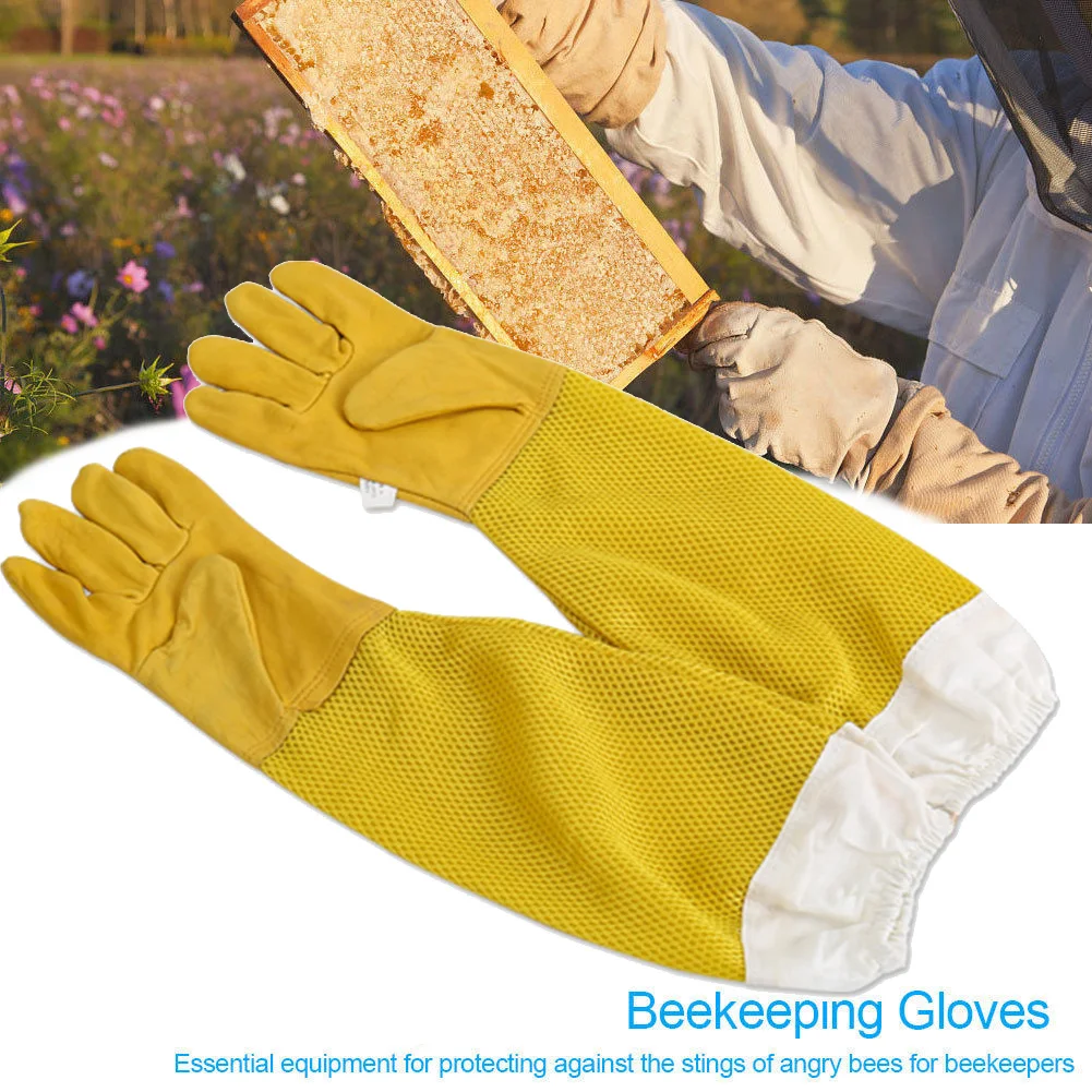 47cm Beekeeping Gloves Goatskin Bee Keeping with Vented Beekeeper Long Sleeves XL Leather Protective Glove
47cm Beekeeping Gloves Goatskin Bee Keeping with Vented Beekeeper Long Sleeves XL Leather Protective Glove