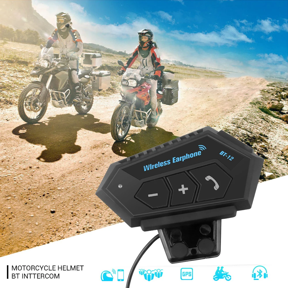 

BT V4.1+ CSR Motorcycle Helmet BT Headset Headphone Speakers Support Hands-Free Calling for Answering Rejecting Hanging