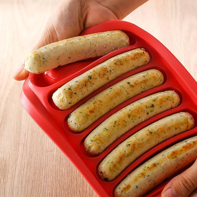 6 IN 1 Hot Dog Handmade Ham Silicone Mold Sausage Maker Sausage Making MoldBaby Food Maker Kitchen Gadgets Cooking Tools
6 IN 1 Hot Dog Handmade Ham Silicone Mold Sausage Maker Sausage Making MoldBaby Food Maker Kitchen Gadgets Cooking Tools