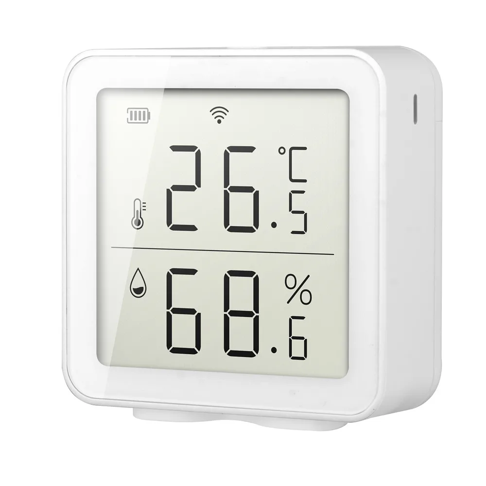 New Tuya Temperature Humidity Sensor Smart WIFI Digital Thermometer Hygrometer Indoor Thermometer Hygrometer Work with Alexa
New Tuya Temperature Humidity Sensor Smart WIFI Digital Thermometer Hygrometer Indoor Thermometer Hygrometer Work with Alexa