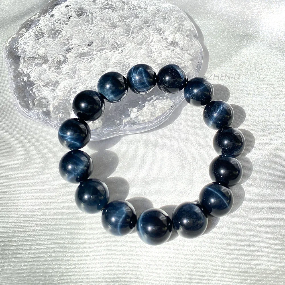 ZHEN-D Jewelry Natural Blue Tiger Eye Stone Gemstone Beads Bracelet Rare High Quality Shining Gorgeous Gift for Man Woman
ZHEN-D Jewelry Natural Blue Tiger Eye Stone Gemstone Beads Bracelet Rare High Quality Shining Gorgeous Gift for Man Woman