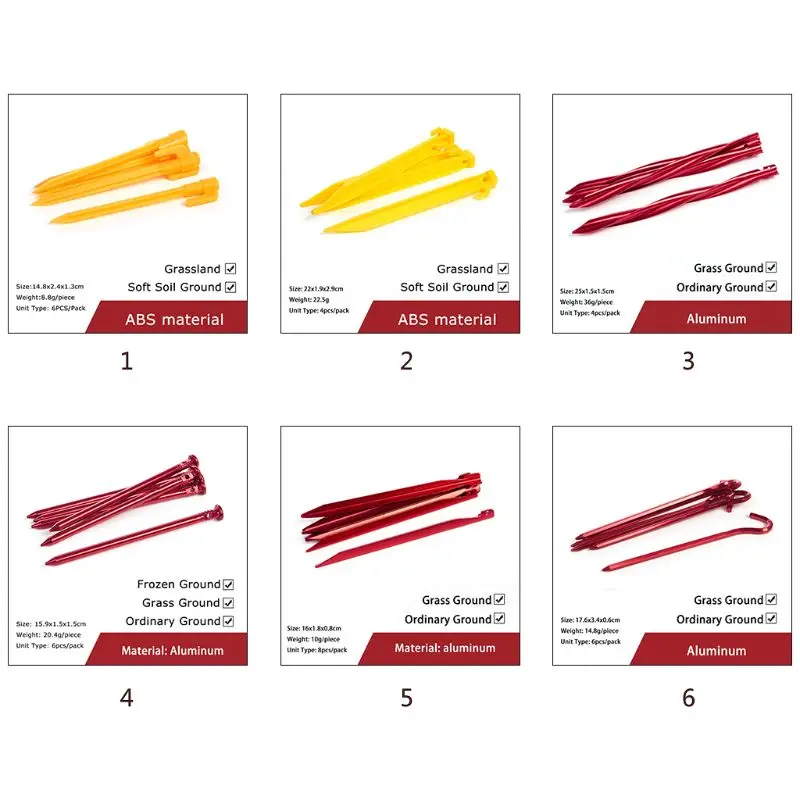 Outdoor Camping Tent Nail Pegs Aluminum Alloy ABS Hiking Screw Tent Stake new
Outdoor Camping Tent Nail Pegs Aluminum Alloy ABS Hiking Screw Tent Stake new