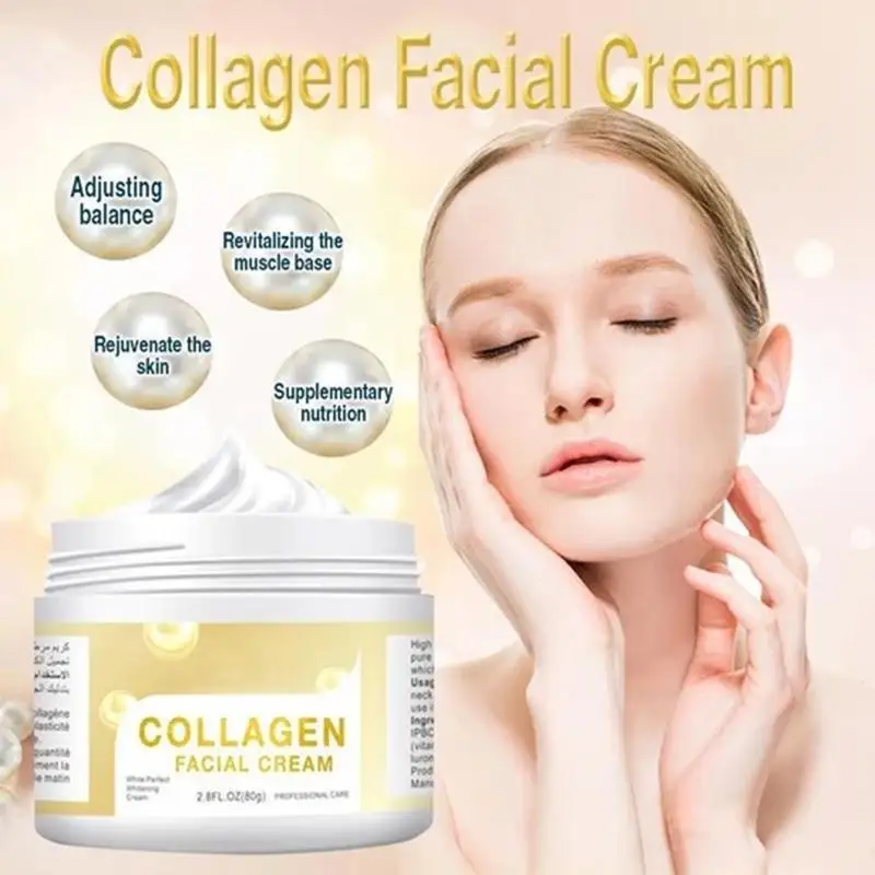 80g Collagen Cream Anti Firming Face Cream Skin Care Whitening Moisturizing Nourishing Face Cream
80g Collagen Cream Anti Firming Face Cream Skin Care Whitening Moisturizing Nourishing Face Cream