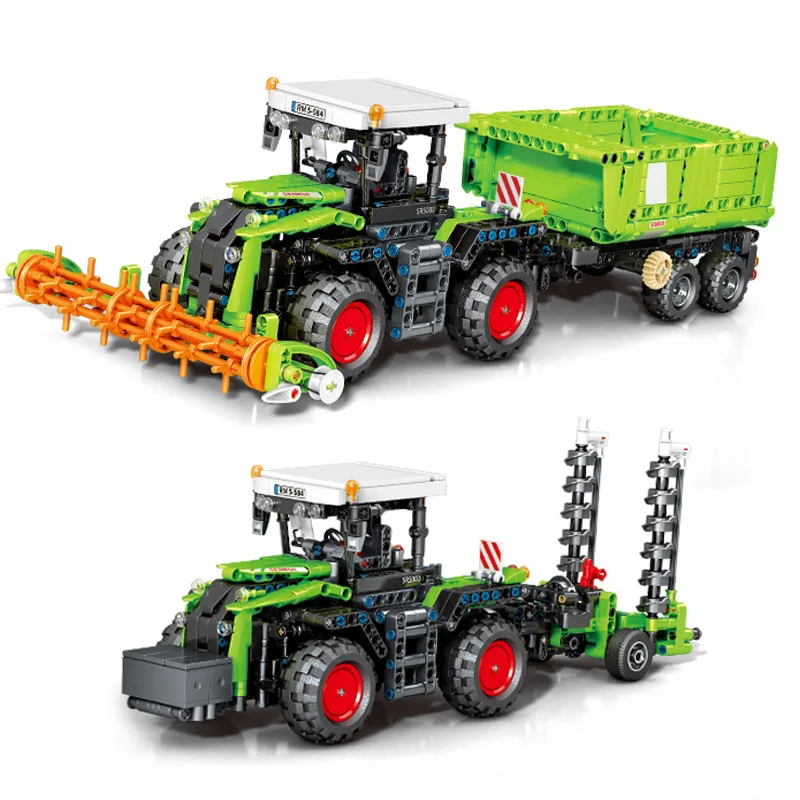 New High-Tech Farm Series Tractor Model Building Blocks DIY Truck With Tow Box Bricks Educational Toys for Boys Birthday Gifts
New High-Tech Farm Series Tractor Model Building Blocks DIY Truck With Tow Box Bricks Educational Toys for Boys Birthday Gifts
