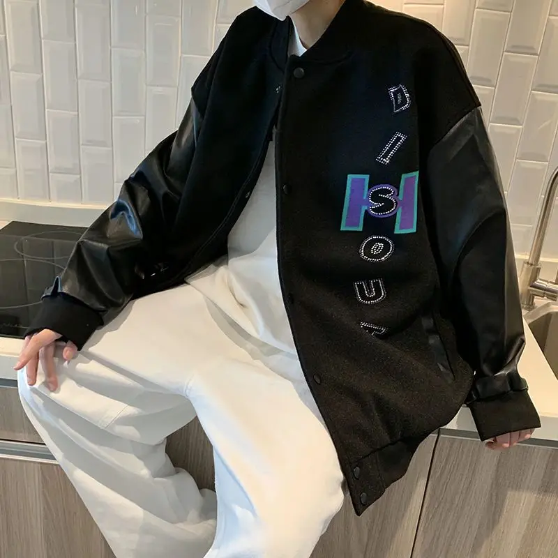 y2k Printed baseball jacket couple bomber jacket autumn 2021 new vintage Korean fashion patchwork casual loose couple coat trend
y2k Printed baseball jacket couple bomber jacket autumn 2021 new vintage Korean fashion patchwork casual loose couple coat trend