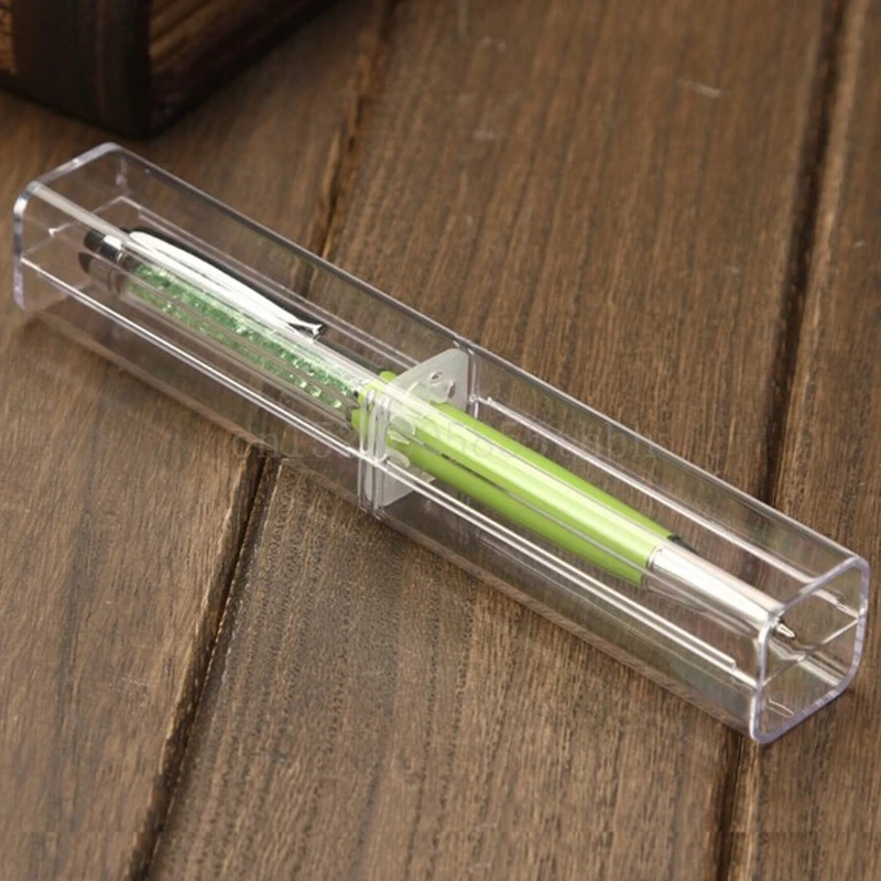 1pc Retail box Pen boxes Plastic Transparent case Pen holder Gift for promotional crystal pen packaging box
1pc Retail box Pen boxes Plastic Transparent case Pen holder Gift for promotional crystal pen packaging box