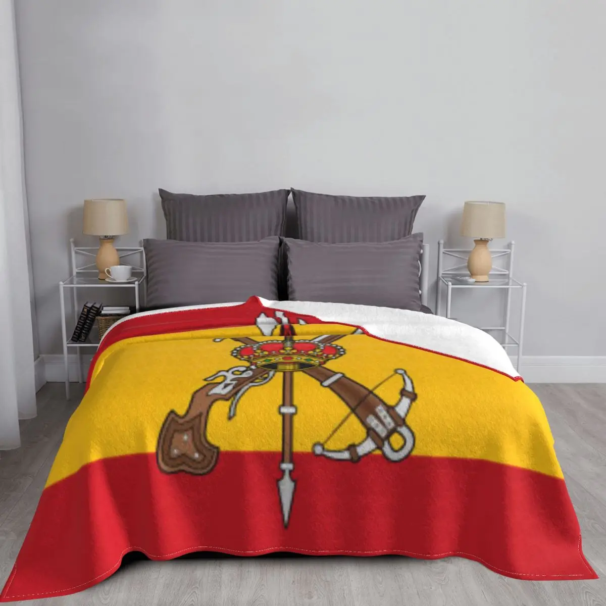 Manta de la легиона Española, colcha de cama a cuadros de Anime, ropa de cama de algodón y lino, 2051
Manta de la легиона Española, colcha de cama a cuadros de Anime, ropa de cama de algodón y lino, 2051