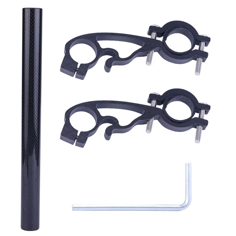 Bike Bicycle Carbon Fiber HandleBar Lamp Bracket Holder With Wrench Lamp Computer Phone Extension Extender Mount Bikes Parts
Bike Bicycle Carbon Fiber HandleBar Lamp Bracket Holder With Wrench Lamp Computer Phone Extension Extender Mount Bikes Parts