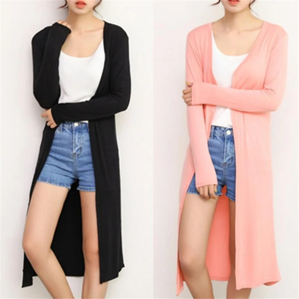 Summer Autumn Women Modal Long Cardigan Female Cotton Sweater Cardigans Long Sleeve Women Casual Coat Ladies Outerwear
Summer Autumn Women Modal Long Cardigan Female Cotton Sweater Cardigans Long Sleeve Women Casual Coat Ladies Outerwear