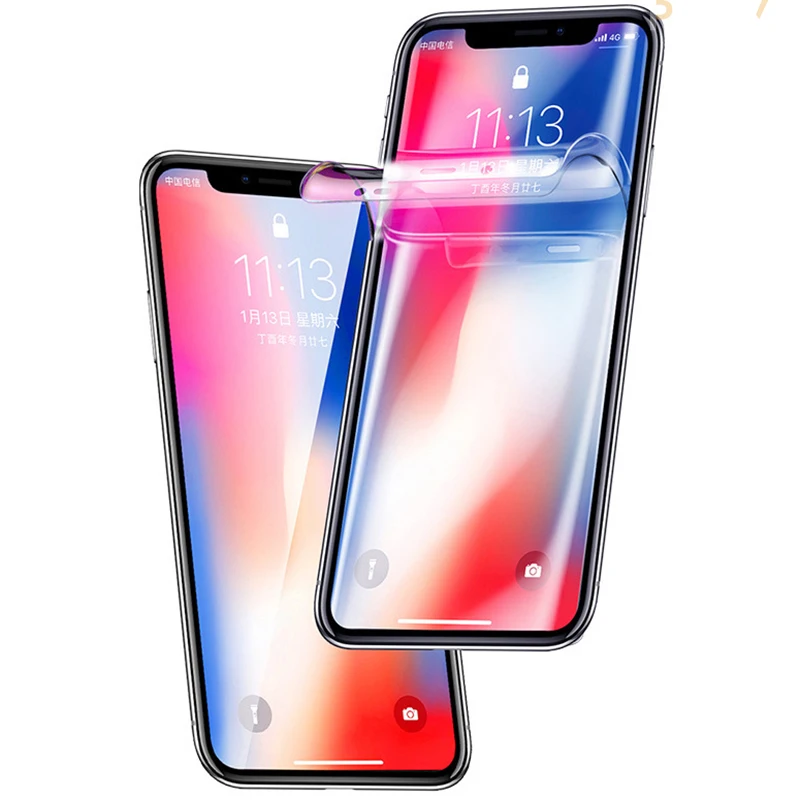 Hydrogel Film For iPhone 11 Pro X XR XS Max 8 7 6 6s Plus Phone Shockproof Protective Screen 5D Soft Full Front Cover Not Glass
Hydrogel Film For iPhone 11 Pro X XR XS Max 8 7 6 6s Plus Phone Shockproof Protective Screen 5D Soft Full Front Cover Not Glass