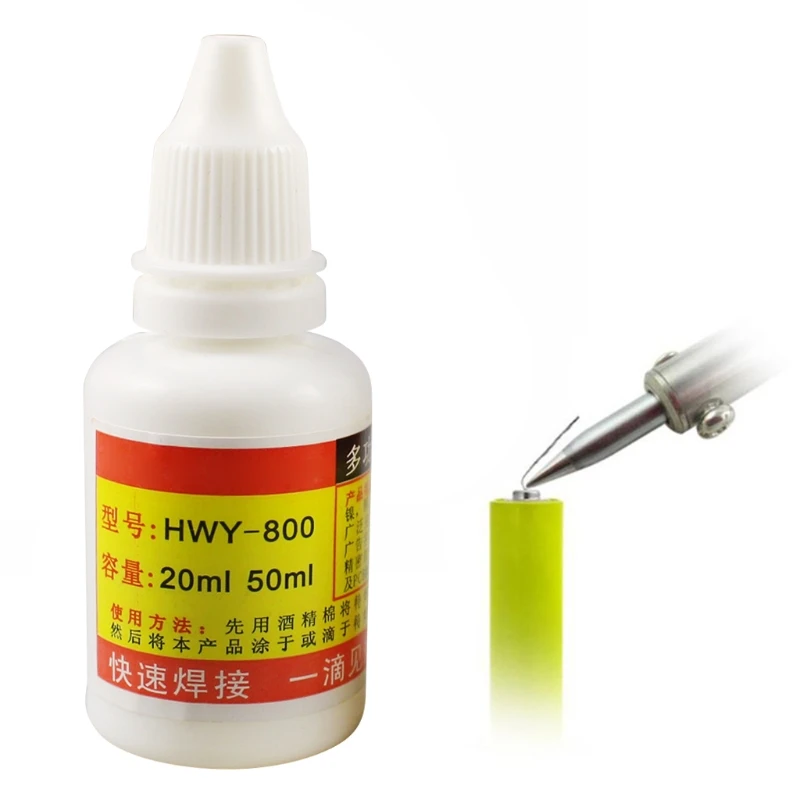 20ml Powerful Rosin Soldering Agent No-clean Flux White Steel Plate Iron Battey LX0D
20ml Powerful Rosin Soldering Agent No-clean Flux White Steel Plate Iron Battey LX0D