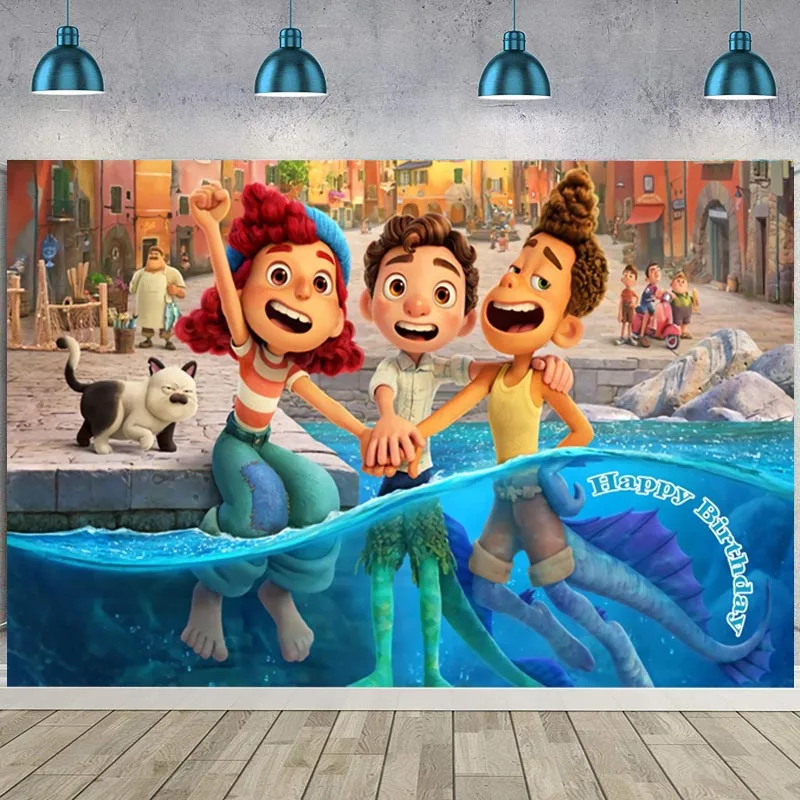 Luca Theme Backdrops Seabed Monste Baby Shower Boys Girls Happy Birthday Party Photo Background Photocall Prop Decoration Banner
Luca Theme Backdrops Seabed Monste Baby Shower Boys Girls Happy Birthday Party Photo Background Photocall Prop Decoration Banner