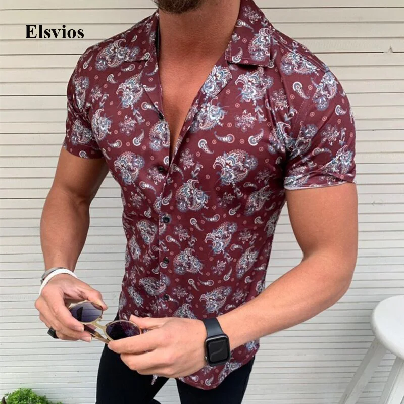 Fashion Man Turn-Down Collar Shirts Casual Summer Male Short Sleeve Shirt Men's Spring Retro Print Hawaii Beach Tops Streetwear 
Fashion Man Turn-Down Collar Shirts Casual Summer Male Short Sleeve Shirt Men's Spring Retro Print Hawaii Beach Tops Streetwear
