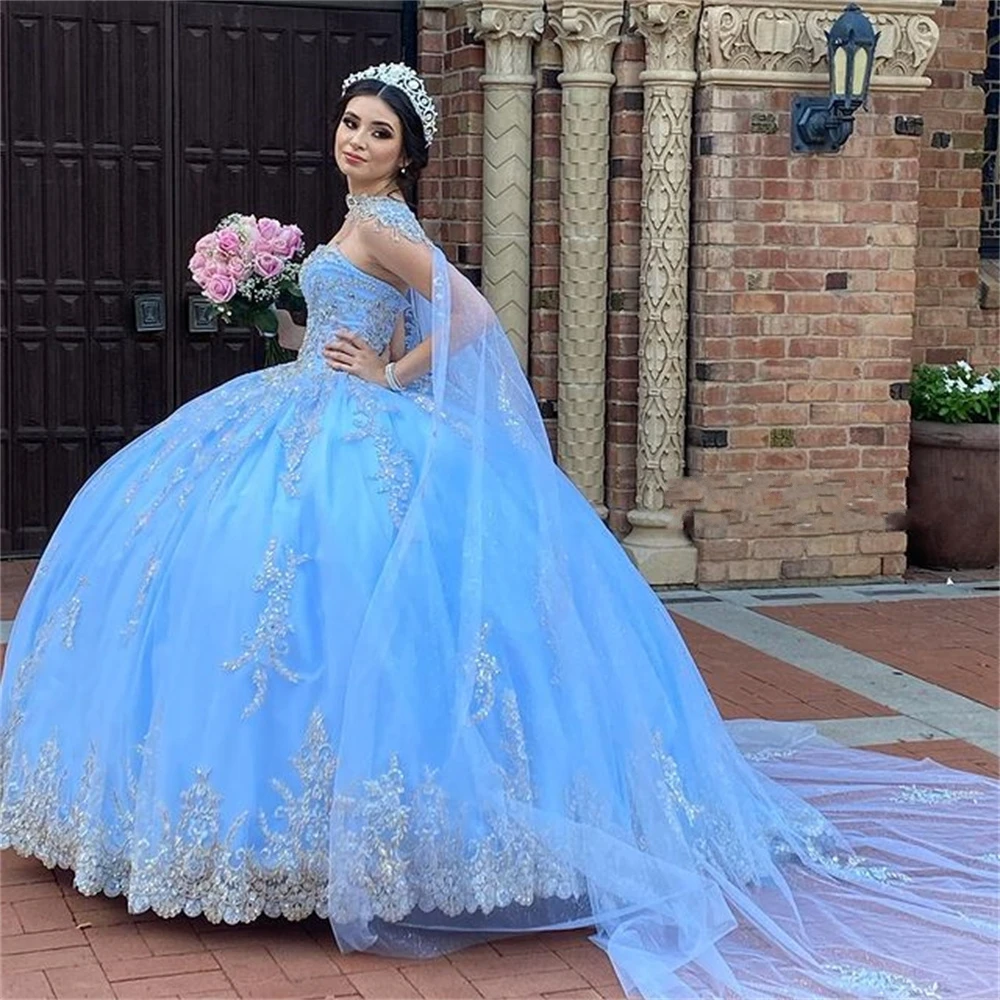 Sky Blue Ball Gown Quinceanera Dresses 2021 Princess Sweet 16 Dresses Graduation Gowns vestidos de 15 anos 2020
Sky Blue Ball Gown Quinceanera Dresses 2021 Princess Sweet 16 Dresses Graduation Gowns vestidos de 15 anos 2020