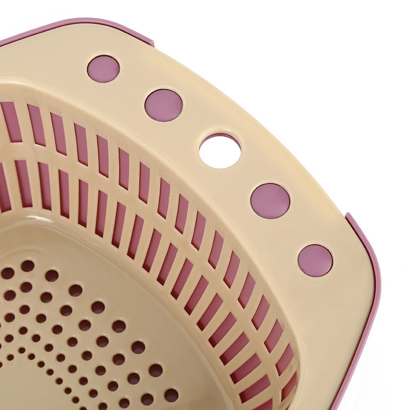 Double Plastic Drain Basket Wash Basin Wash Basket Kitchen Household Creative Rice Washing
Double Plastic Drain Basket Wash Basin Wash Basket Kitchen Household Creative Rice Washing