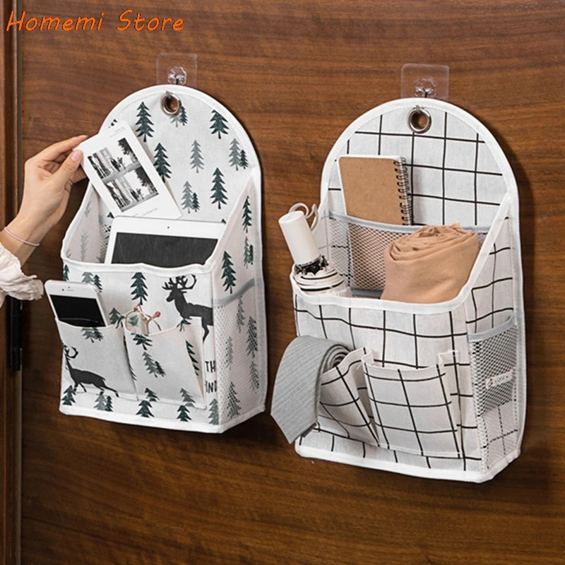 Punch-free Wall-mounted Cotton Linen Large-capacity Storage Bag Multifunction Door Back Storage Bag Bedroom Hanging Bag
Punch-free Wall-mounted Cotton Linen Large-capacity Storage Bag Multifunction Door Back Storage Bag Bedroom Hanging Bag